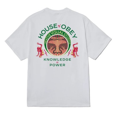OBEY KNOWLEDGE IS POWER TEE (165264298 WHT)
