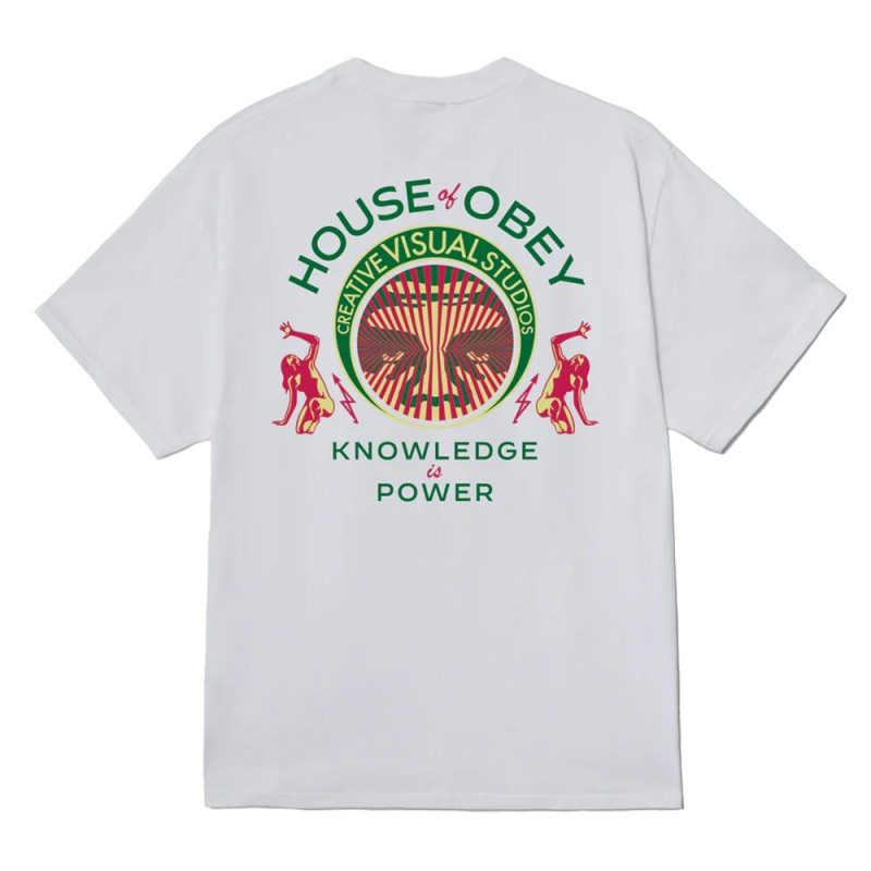OBEY KNOWLEDGE IS POWER TEE (165264298 WHT)