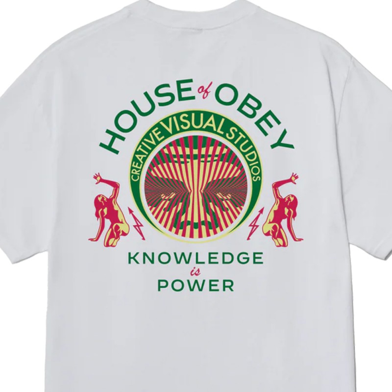 OBEY KNOWLEDGE IS POWER TEE (165264298 WHT)