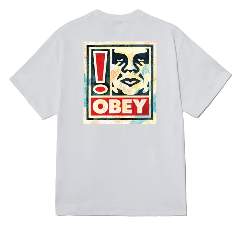 OBEY EXCLAMATION TEE (165264328 WHT)