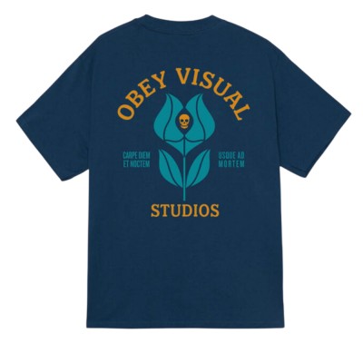 OBEY VISUAL STUDIOS FLOWER TEE (165264387 HBU) OBEY VISUAL STUDIOS FLOWER TEE (165264387 HBU)