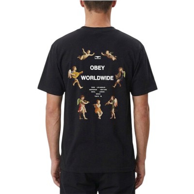 OBEY ANGELS ABOVE TEE (165264493 BLK)