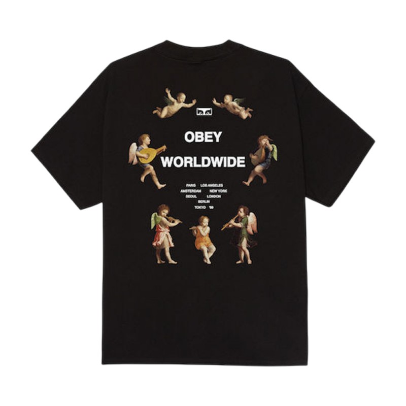 OBEY ANGELS ABOVE TEE (165264493 BLK)