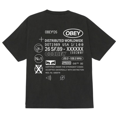 OBEY CODE TEE (167924337 PUV) OBEY CODE TEE (167924337 PUV)