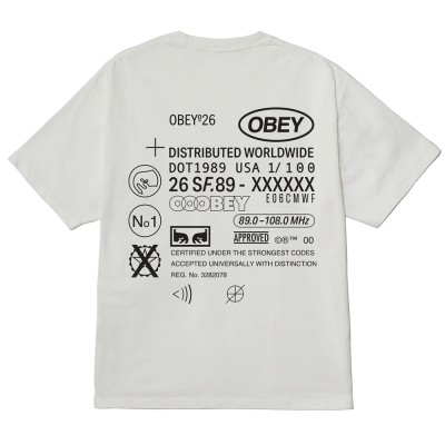 OBEY CODE TEE (167924337 VWH) OBEY CODE TEE (167924337 VWH)