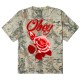 OBEY AIRBRUSHED ROSE TEE (168024324 CAM)