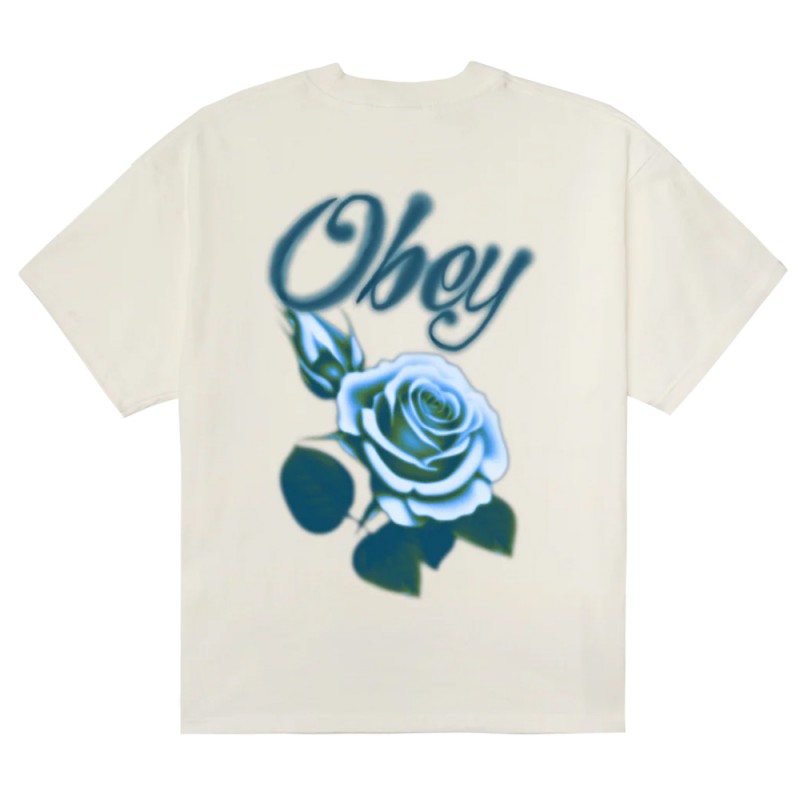 OBEY AIRBRUSHED ROSE TEE (168024324 VWH)