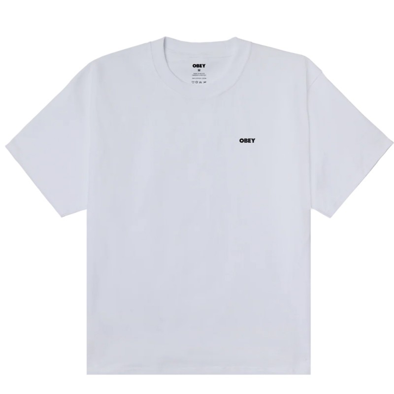 OBEY HEAT MAP ICON TEE (168024356 WHT)