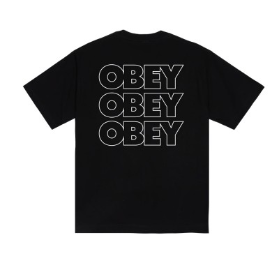 OBEY TREBLE TEE (168024454 BLK)