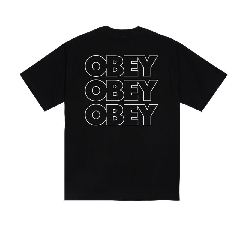 OBEY TREBLE TEE (168024454 BLK)