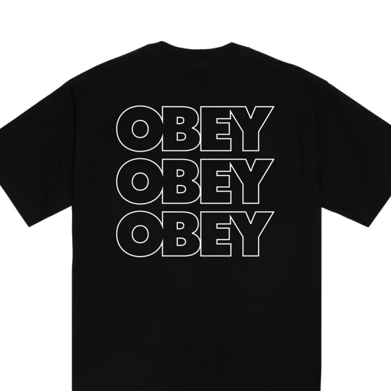 OBEY TREBLE TEE (168024454 BLK)