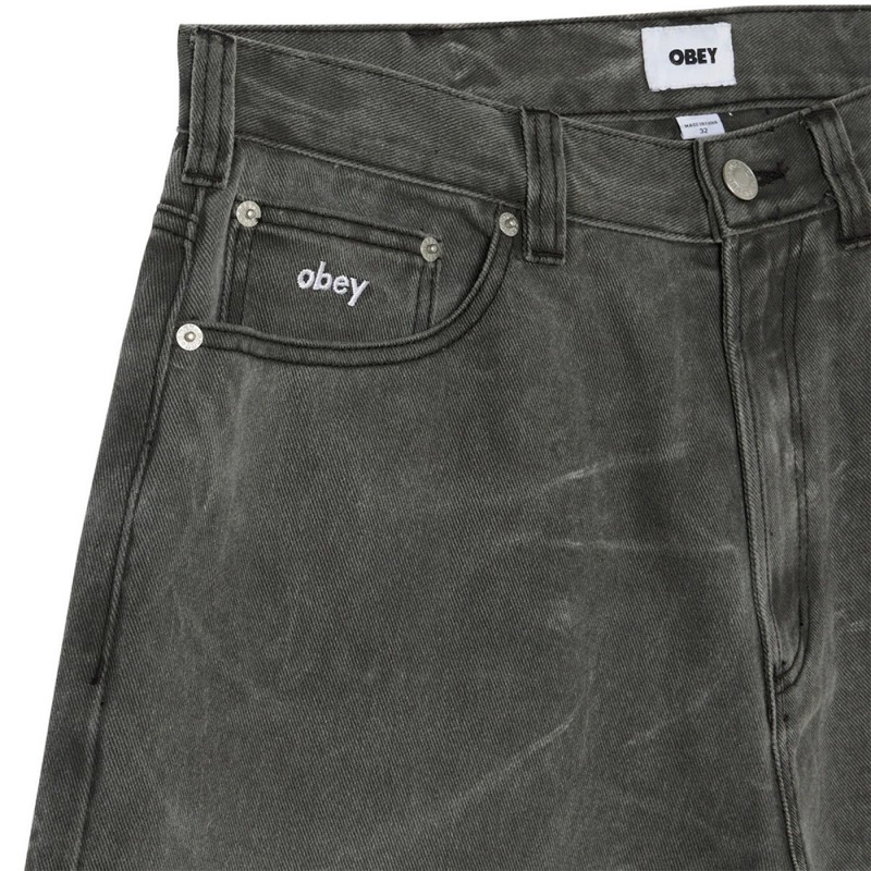 OBEY BIGWIG BAGGY DENIM SHORT (172100109 BWA)