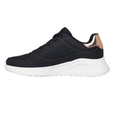 Skechers Embossed Duraleather Gore Laced Slip On with Metallic Trim (177291 BLK) Skechers Embossed Duraleather Gore Laced Slip On with Metallic Trim (177291 BLK)