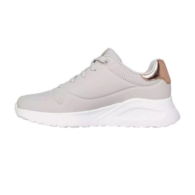 Skechers Embossed Duraleather Gore Laced Slip On with Metallic Trim (177291 NAT) Skechers Embossed Duraleather Gore Laced Slip On with Metallic Trim (177291 NAT)