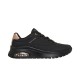 Skechers Durabuck with Metallic Heel Lace Up Fashion Sneaker (177799 BBK)
