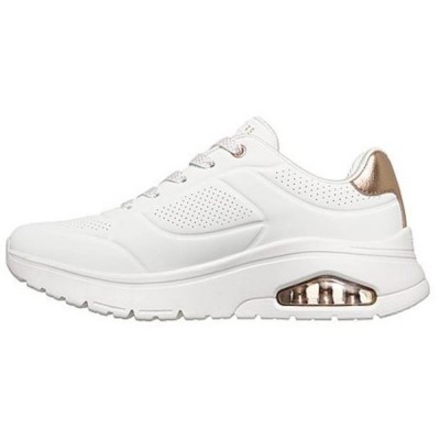 Skechers Durabuck with Metallic Heel Lace Up Fashion Sneaker (177799 WHT) Skechers Durabuck with Metallic Heel Lace Up Fashion Sneaker (177799 WHT)