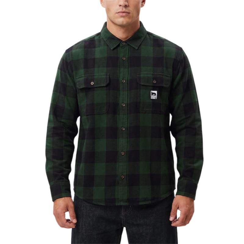OBEY JONES WOVEN LS (181200435 KBG)