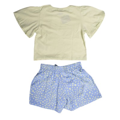 Bee Loop SET - SINGLE JERSEY CROP TOP AND SHORTS (18196 Green)