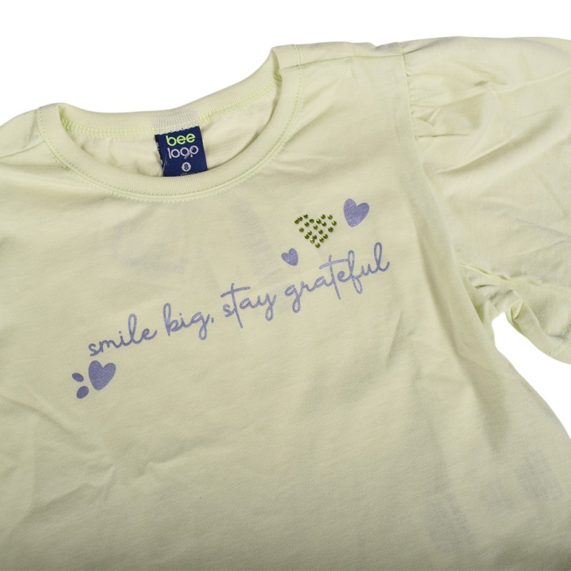Bee Loop SET - SINGLE JERSEY CROP TOP AND SHORTS (18196 Green)