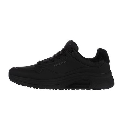 Skechers Durabuck with Suede Mustache Lace Up Fashion Sneaker (183530 BBK)