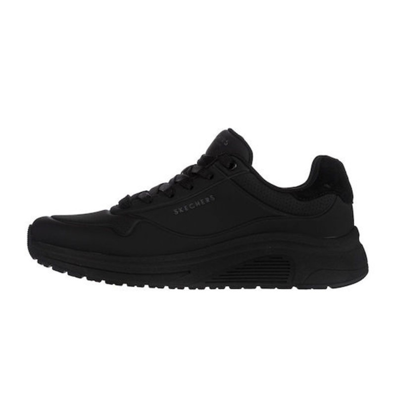 Skechers Durabuck with Suede Mustache Lace Up Fashion Sneaker (183530 BBK)