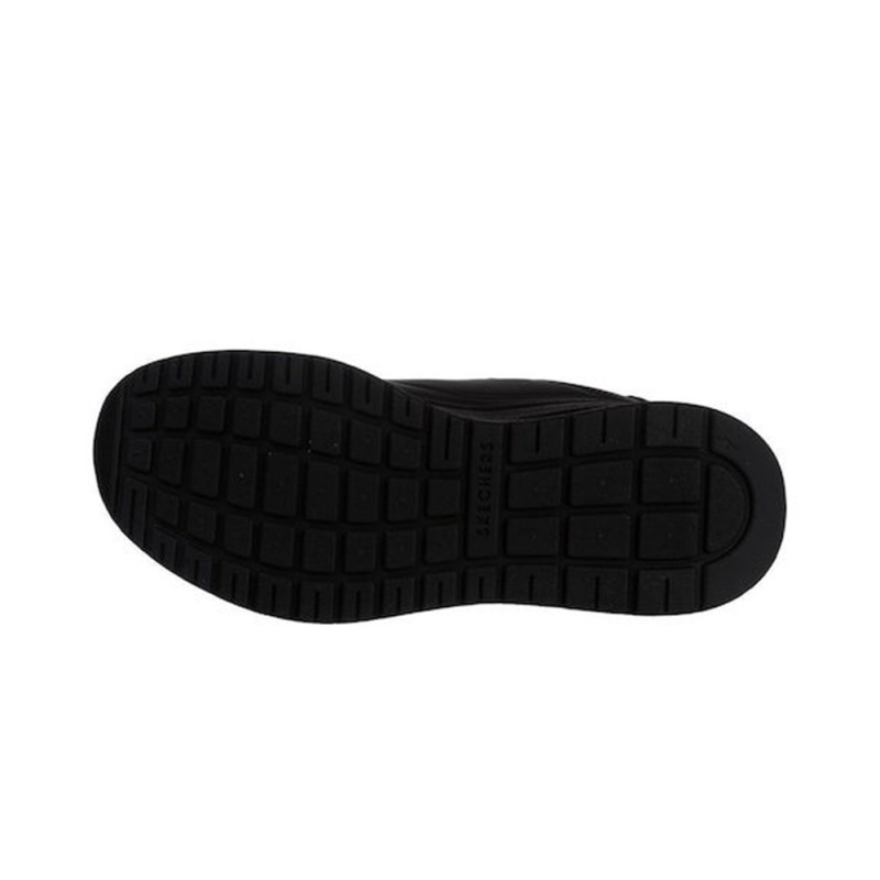 Skechers Durabuck with Suede Mustache Lace Up Fashion Sneaker (183530 BBK)