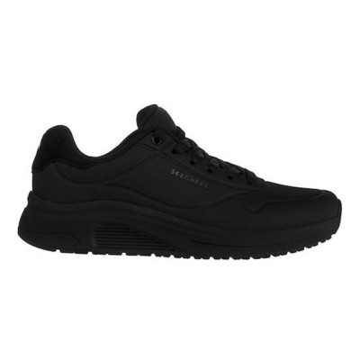 Skechers Durabuck with Suede Mustache Lace Up Fashion Sneaker (183530 BBK)