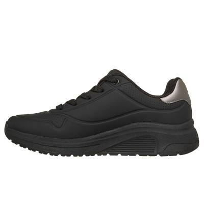 Skechers Durabuck with Metallic Trim Lace Up Fashion Sneaker (190265 BBK)