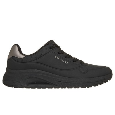 Skechers Durabuck with Metallic Trim Lace Up Fashion Sneaker (190265 BBK)