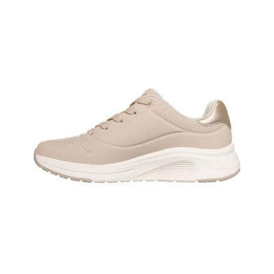 Skechers Durabuck with Metallic Trim Lace Up Fashion Sneaker (190265 NAT)