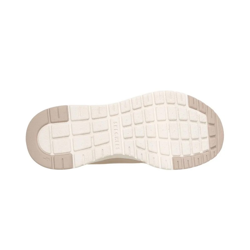 Skechers Durabuck with Metallic Trim Lace Up Fashion Sneaker (190265 NAT)