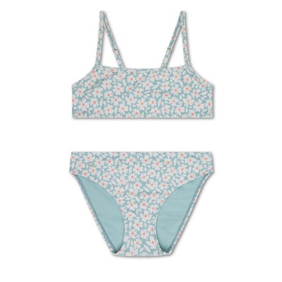 Swim Essentials - Bikini Green Flowers (2024SE1199)
