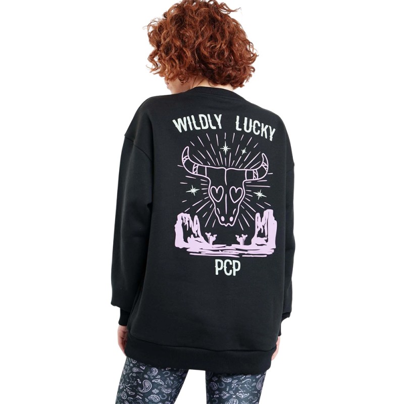 PCP Wildly Lucky Crewneck ΜΠΛΟΥΖΑ ΦΟΥΤΕΡ (2026W110000 Black) PCP Wildly Lucky Crewneck ΜΠΛΟΥΖΑ ΦΟΥΤΕΡ (2026W110000 Black)