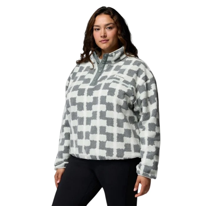 Columbia Γυναικεία Μπλούζα Helvetia™ II Printed Cropped Half Snap (2098501 343)