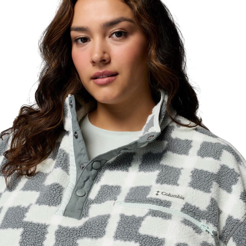 Columbia Γυναικεία Μπλούζα Helvetia™ II Printed Cropped Half Snap (2098501 343)