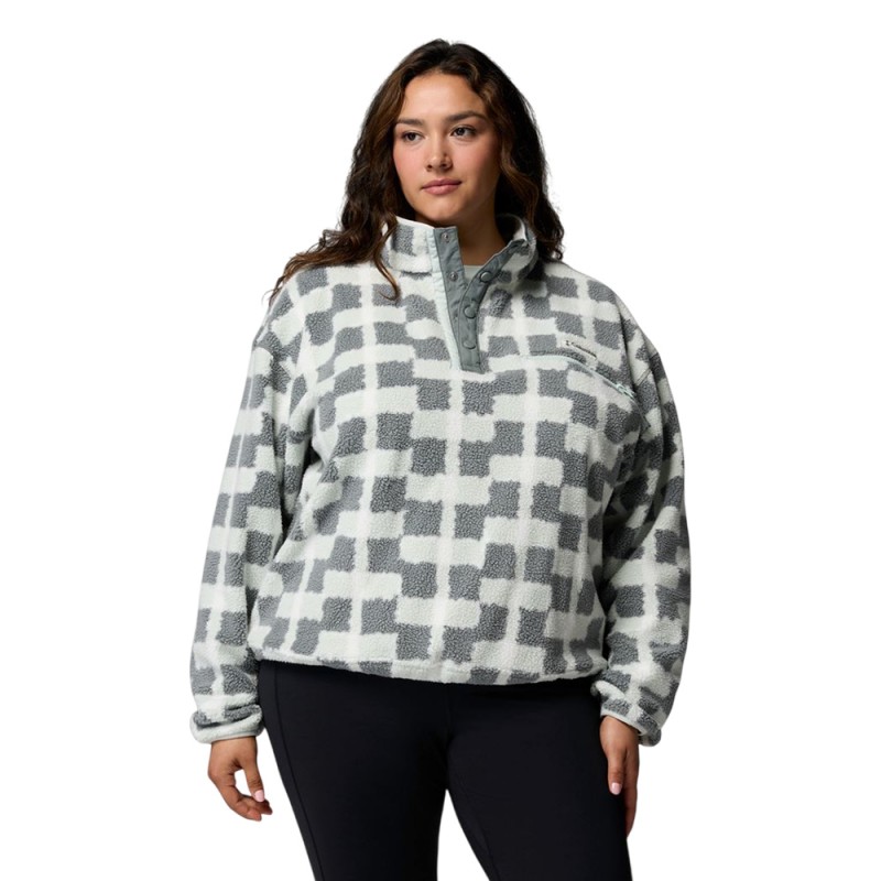 Columbia Γυναικεία Μπλούζα Helvetia™ II Printed Cropped Half Snap (2098501 343)