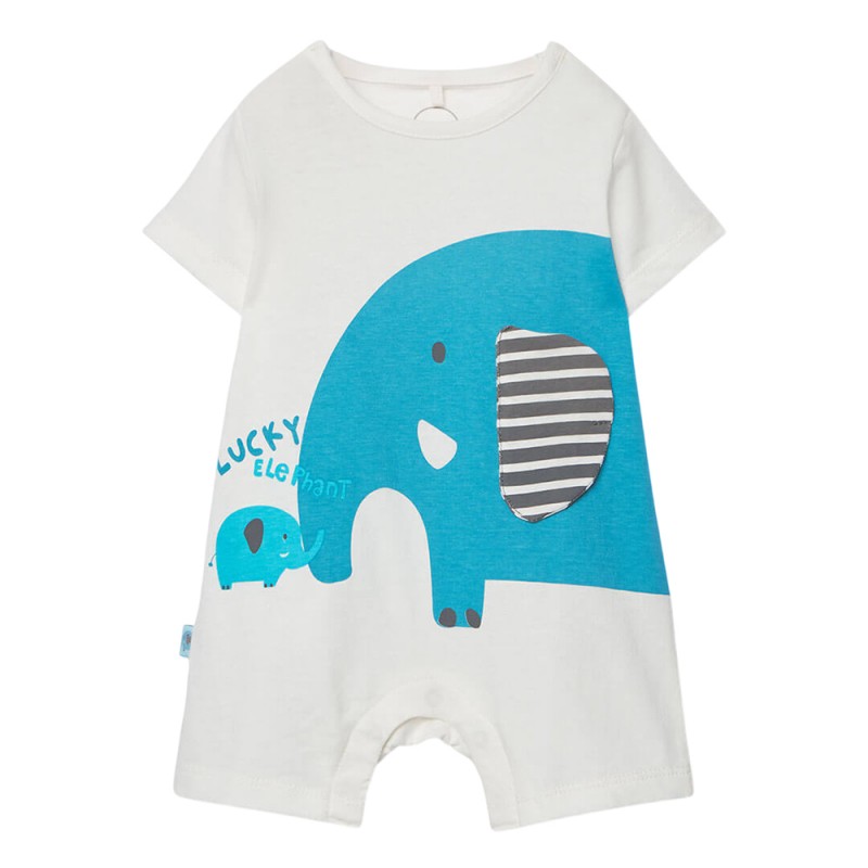 Boboli Knit play suit for baby boy -BCI (213039 1111)