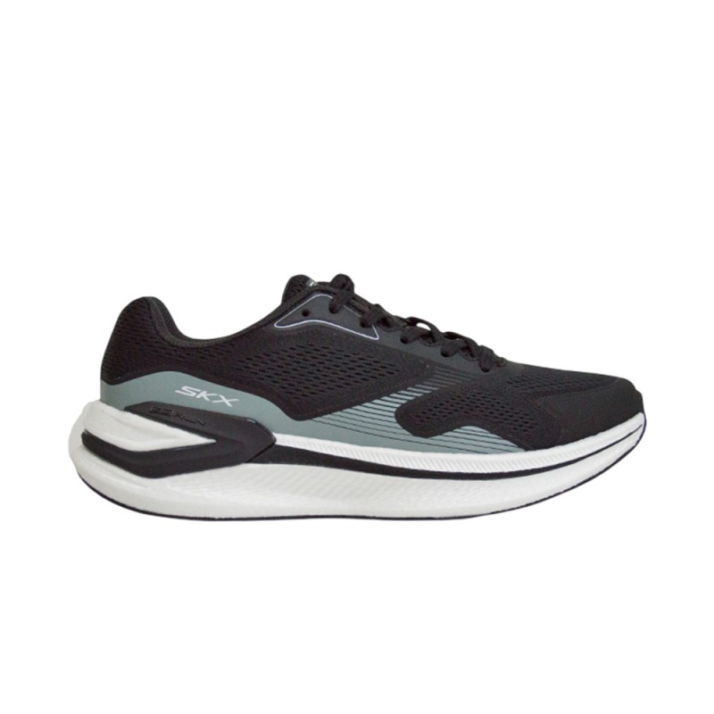 Skechers Engineered Mesh Lace Up W/ Screen Print Details & TPU Clip (221140 BKW)
