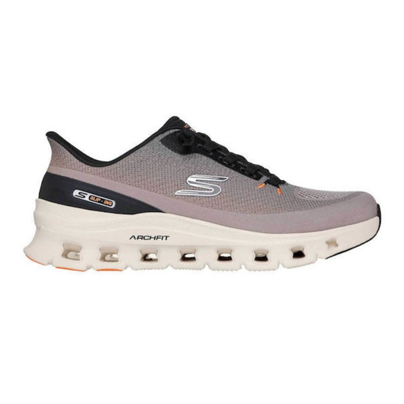 Skechers Slip Ins Engineered Jacquard Knit Bungee Sneaker w/ acmf (233110 TPBK)