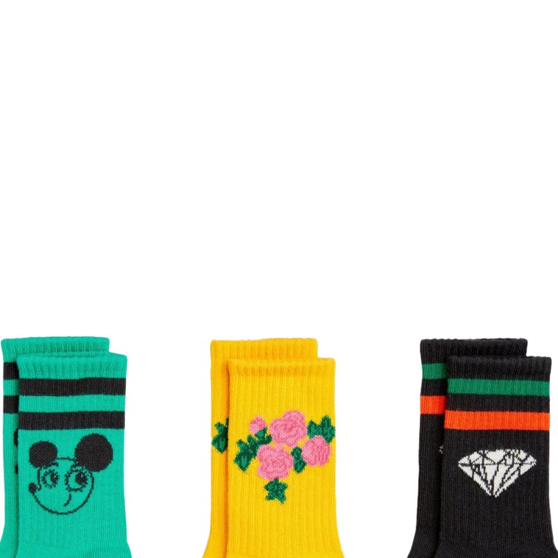 MINI RODINI Ritzrats 3-pack socks (2416010800 TYPE)
