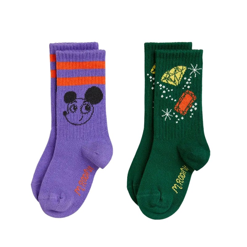 MINI RODINI Ritzrats 2-pack socks (2416011200 TYPE)