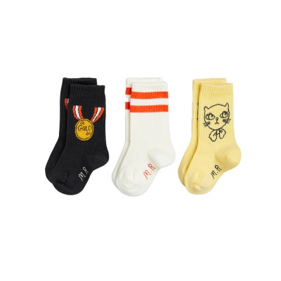 MINI RODINI Medal 3-pack socks (2426012400 TYPE) MINI RODINI Medal 3-pack socks (2426012400 TYPE)