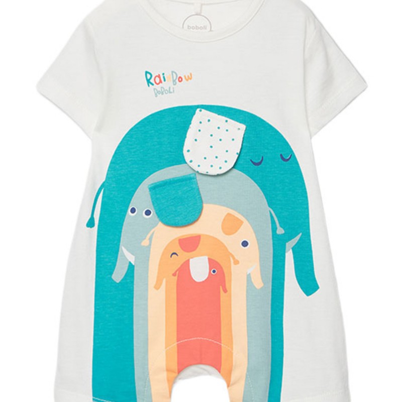 Boboli Knit play suit for baby boy -BCI (253066 1111)