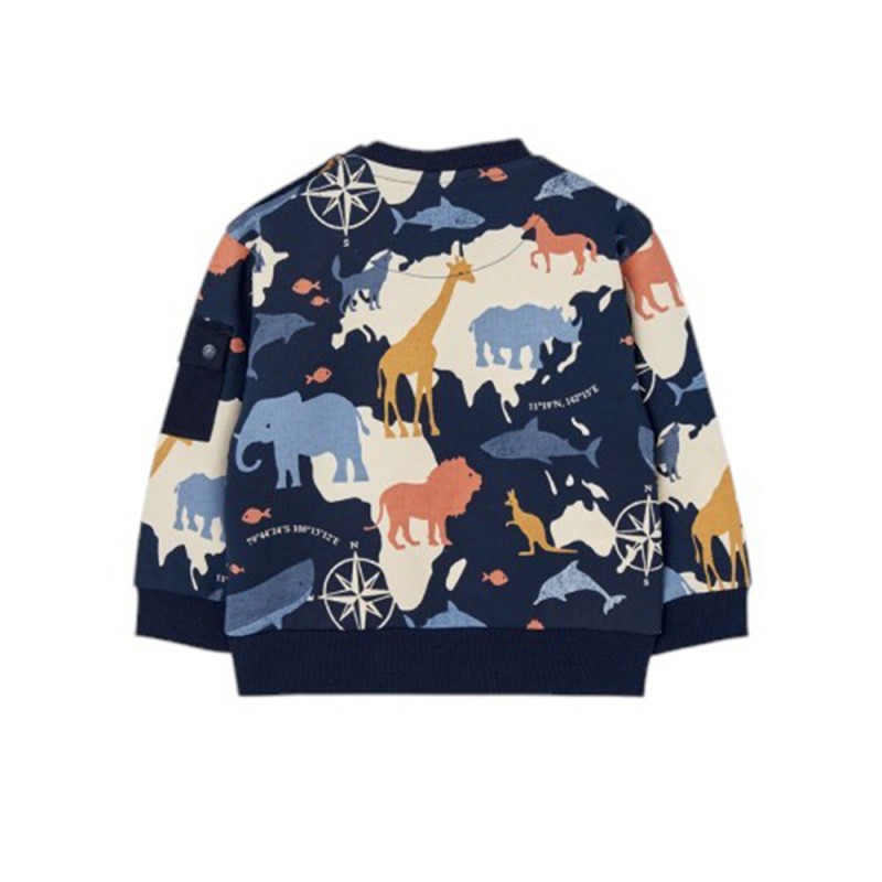 Boboli Fleece sweatshirt printed for baby -BCI (302049 9718)