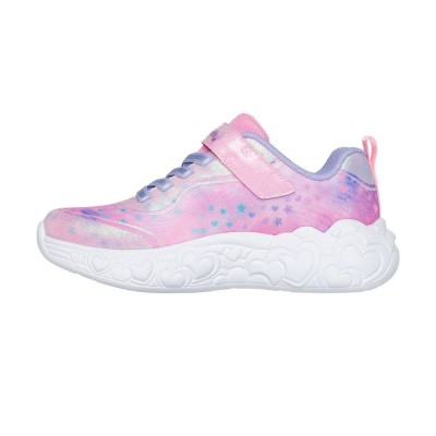 Skechers Lighted Satin Gore & Strap W/ Sparkle Mesh & Glitter Overlays (302696L LVMT) Skechers Lighted Satin Gore & Strap W/ Sparkle Mesh & Glitter Overlays (302696L LVMT)