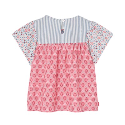 Boboli Poplin blouse combined for girl -BCI (303051 9798) Boboli Poplin blouse combined for girl -BCI (303051 9798)
