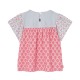 Boboli Poplin blouse combined for girl -BCI (303051 9798)
