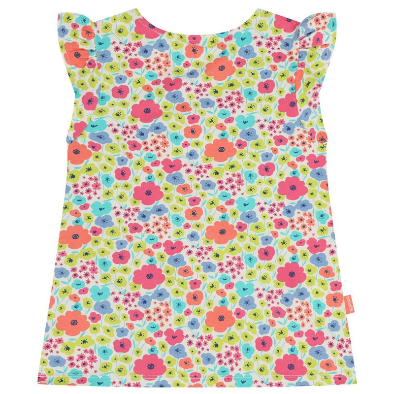 Boboli Knit t-Shirt floral for girl -BCI (313142 9801)