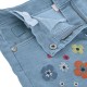Boboli Denim shorts knit for girl -BCI (313153 BLEACH)