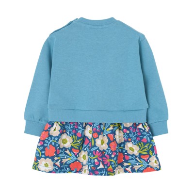 Boboli Fleece combined dress for girl -BCI (314121 4638)